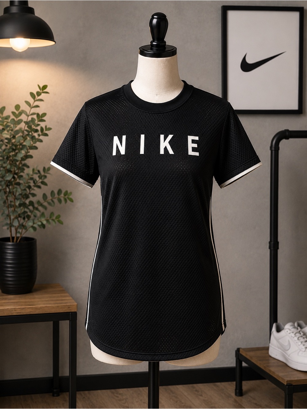 Nike Black Mesh Women's dress/tee